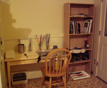 Picture of glass bead making studio